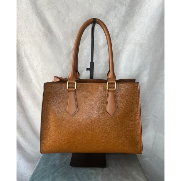 Anna Paola Italian Leather Satchel Tote Bag Shoulder Crossbody - Picture 1 of 10